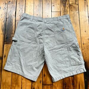 Carhartt Men’s 40 (Fits 38) Shorts Canvas Carpenter Beige Relaxed Fit Work Wear